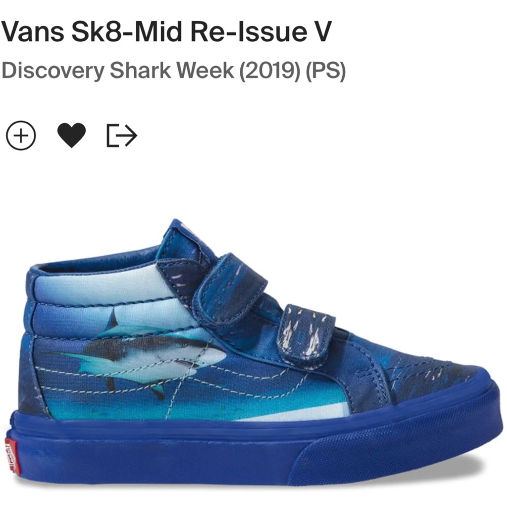 Vans Velcro shark week